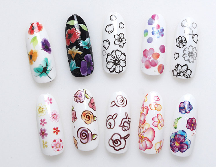8. Nail Decals for Water Transfer - wide 9